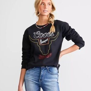 Black Coors Beer Pullover Sweater